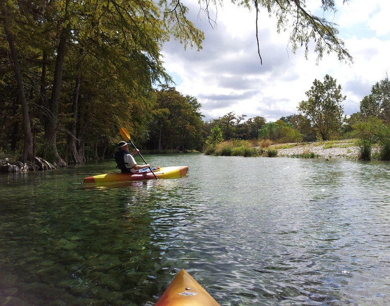 Kevin in kayak